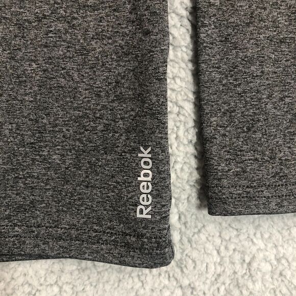 Reebok Shirt Kids Large Gray Logo Spell Out Pullover Crew Neck Speedwick Outdoor - Picture 2 of 8